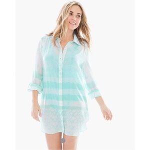 AMITA NAITHANI TIE DYE SHIRT COVERUP SZ M